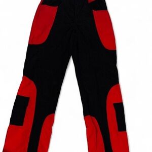 bundle of 2 Fashion Nova and other Red/ Black and faux leather Pants